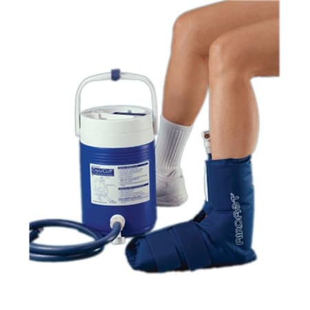 Fabrication Enterprises 11-1550 Aircast Cryocuff - Ankle With Gravity Feed Cooler